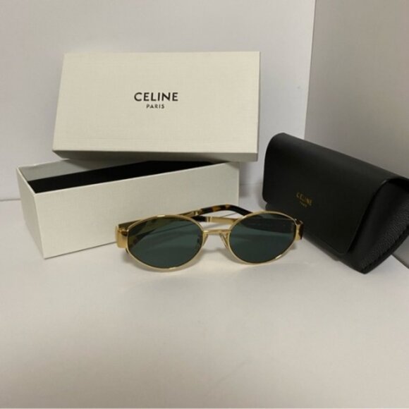 Sophisticated Celine Gold Lenses - Picture 1 of 5